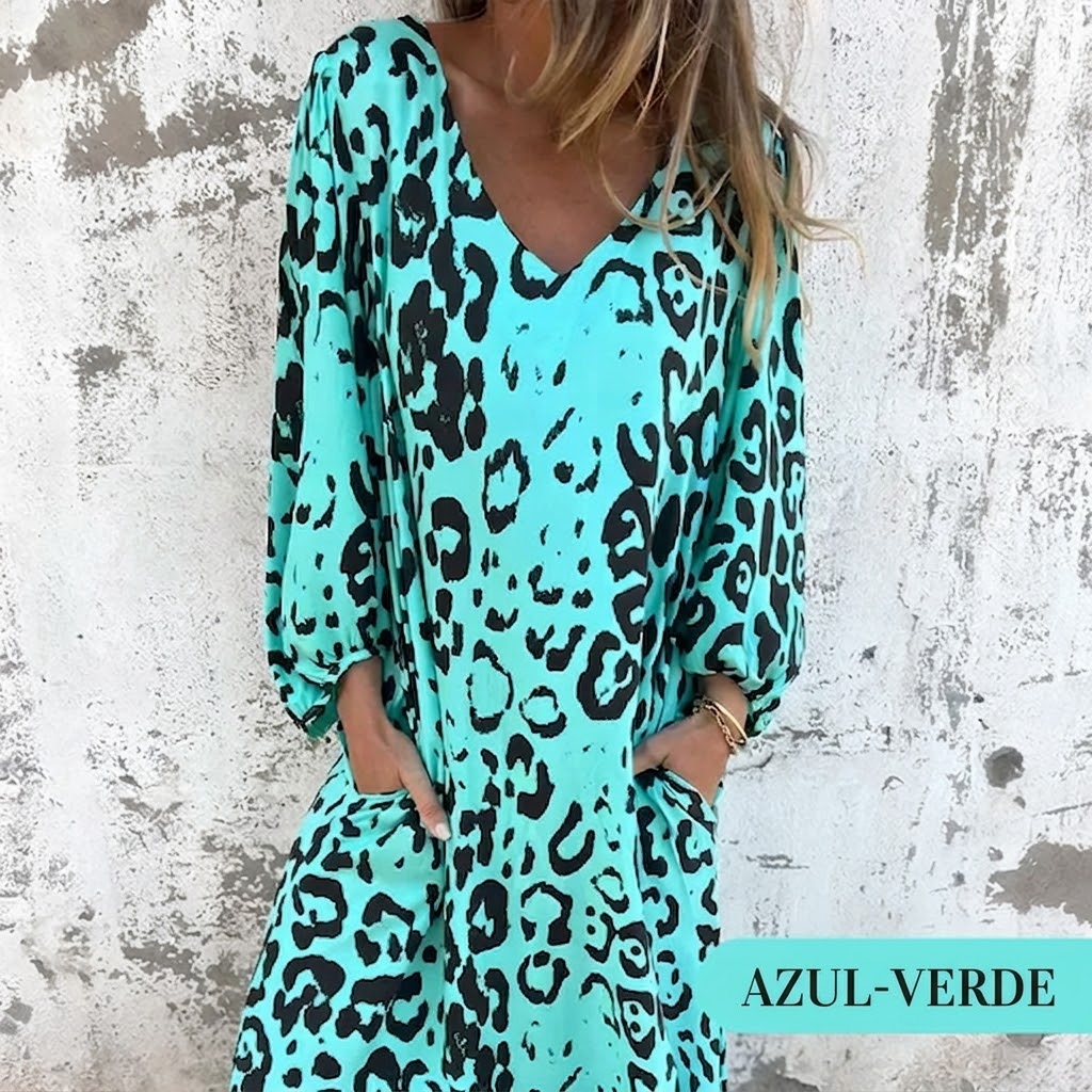 Marisol | Chique Safari-jurk met luipaardprint 1+1 GRATIS
