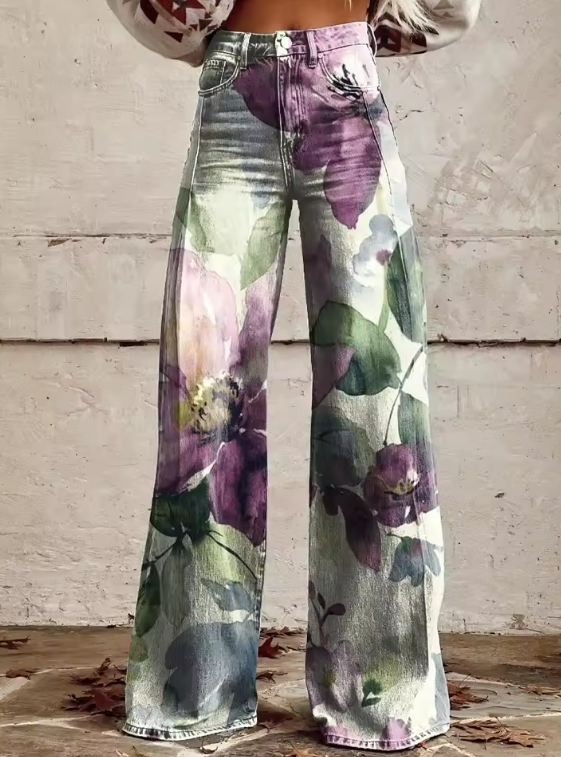 VALENCIA | Boho Vintage Broek met Unieke en Verfijnde Stijl