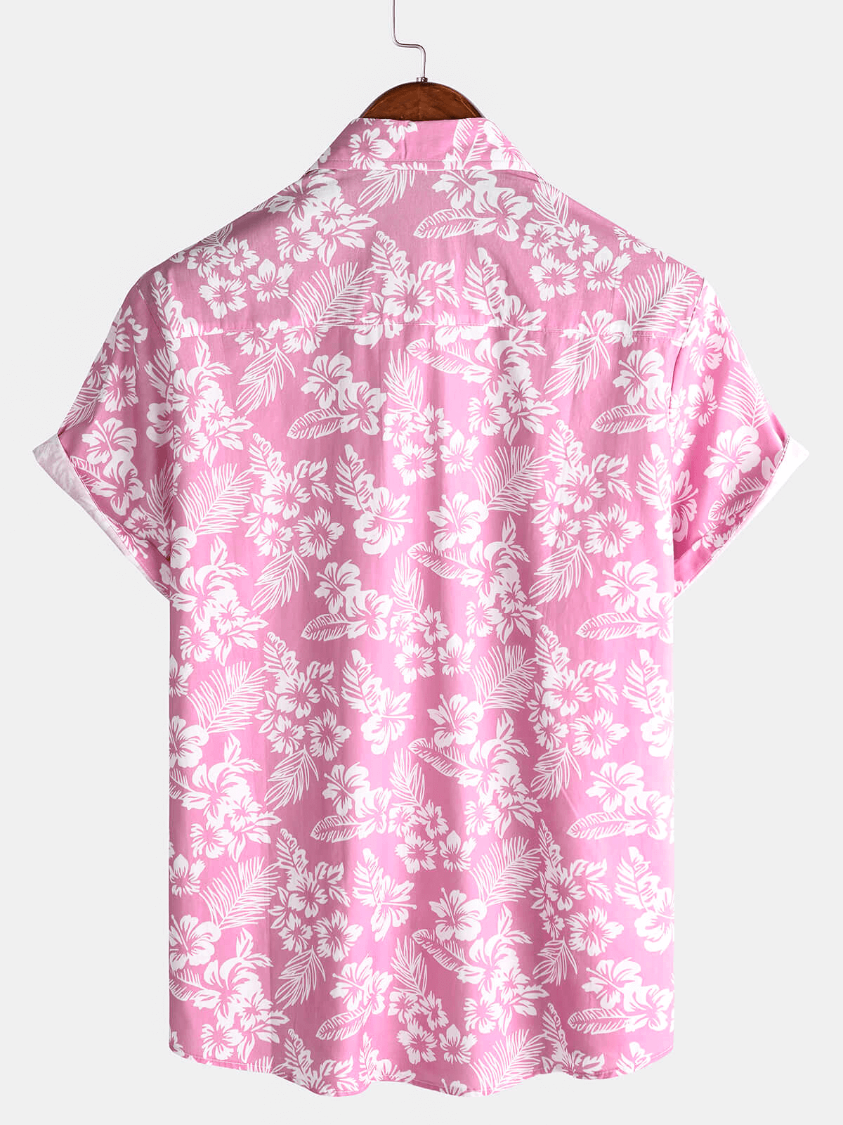 Aurelio | Hawaïblouse met korte mouwen en bloemenpatroon