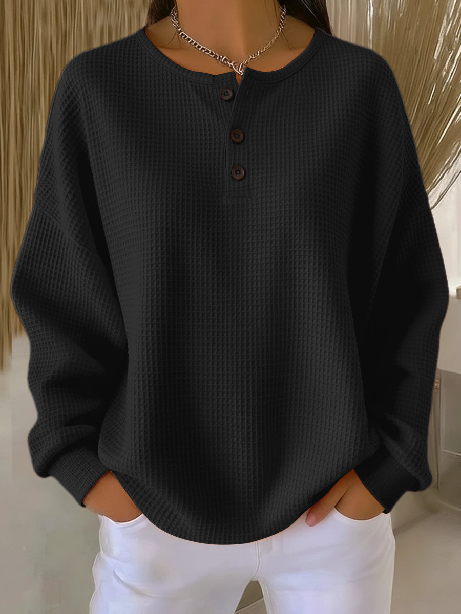ORIANA | Casual sweatshirt met kraag