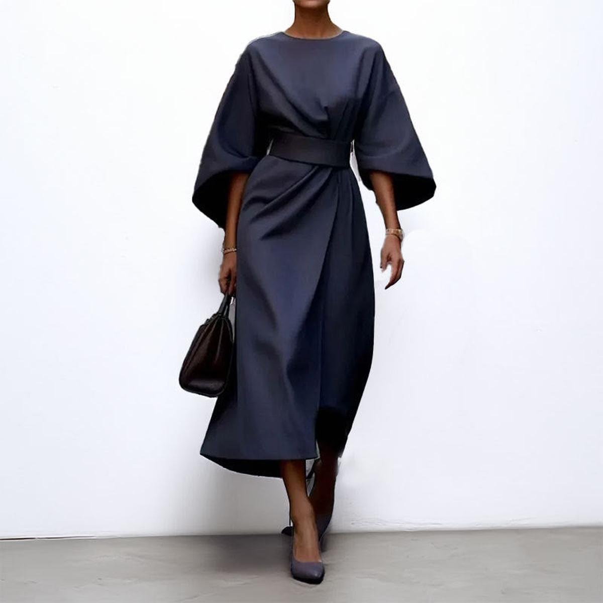 Seraphine | Maxi-jurk met elegante kimonomouwen