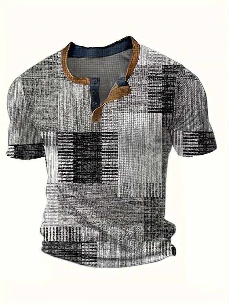 Mason | Patchwork overhemd met moderne uitstraling