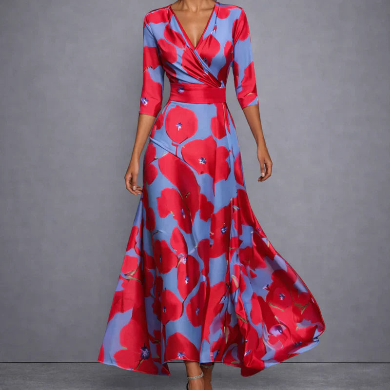 Lorena | Elegante bloemenjurk met flatterend silhouet
