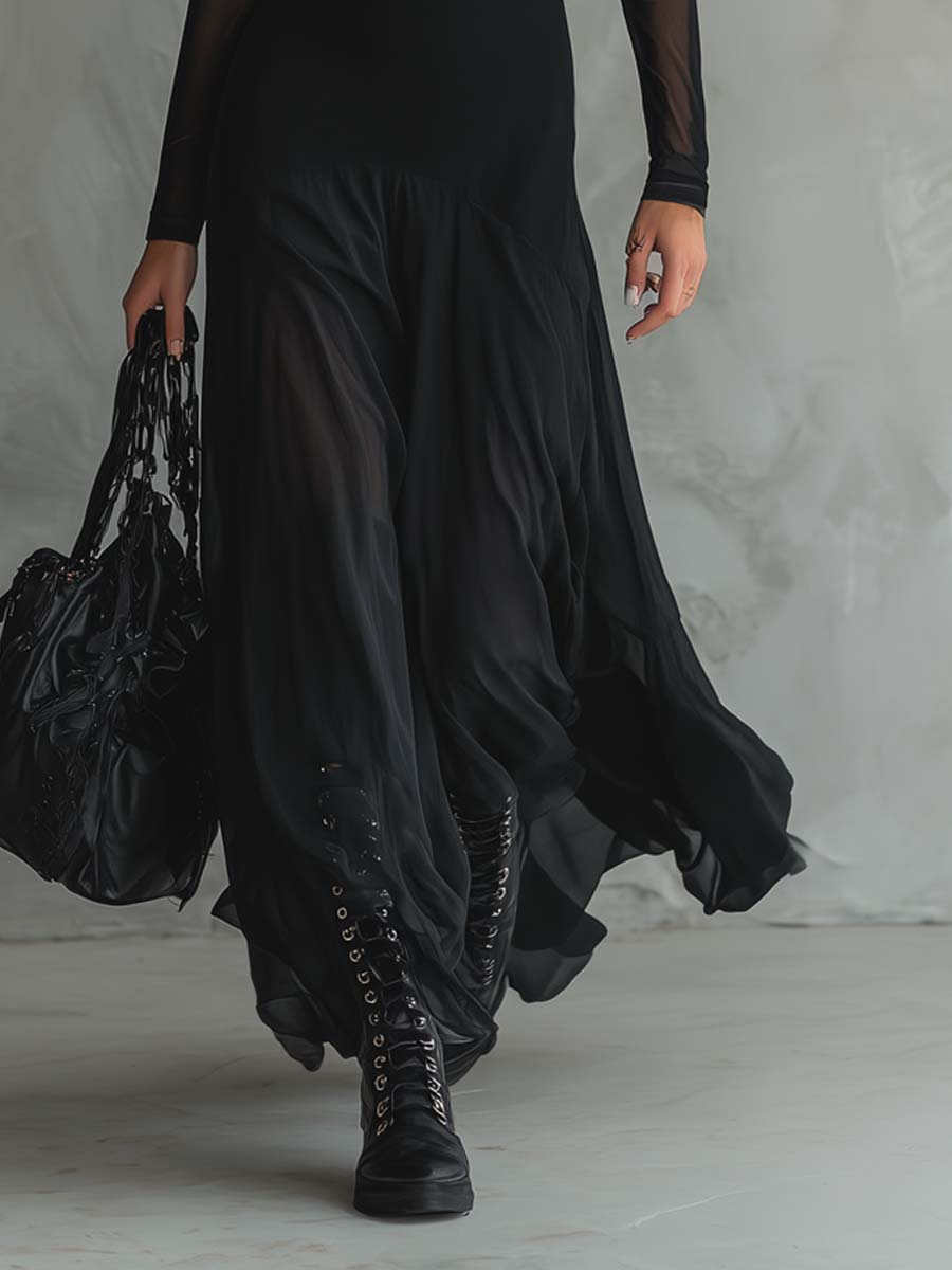 Ophelia | Elegante Tule Maxi Jurk