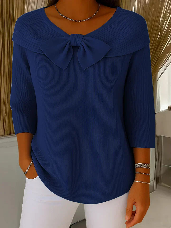 YALISSA | Elegante Top met Strik en Perfecte Pasvorm
