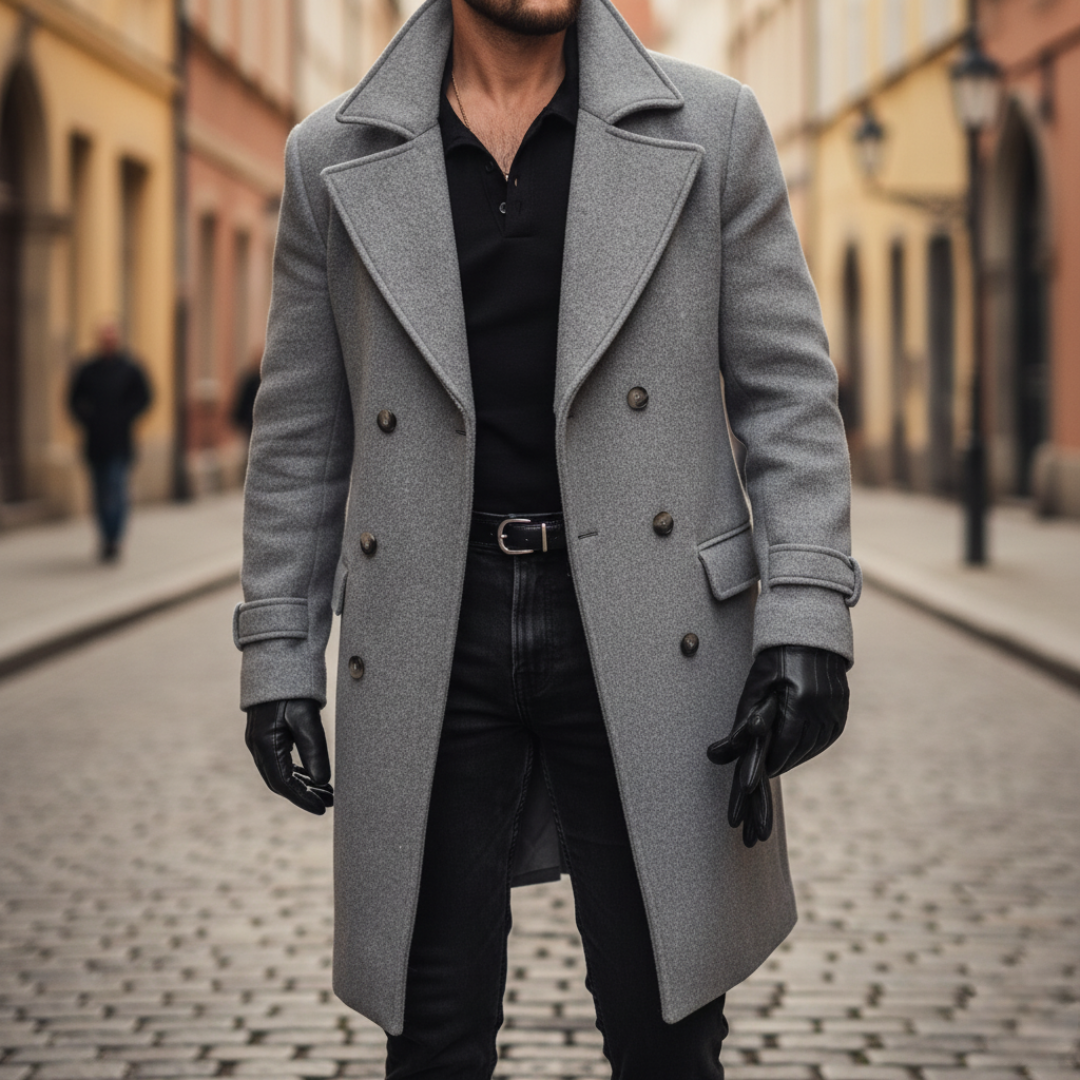 KAELVIN | Elegante Winter Overjas met Verzorgde Pasvorm voor Dag en Stad
