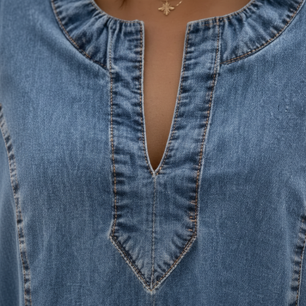 Camilla | Stijlvolle Comfort Denim Jurk