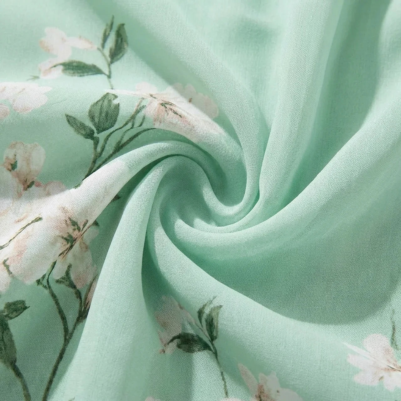 Alessia | Midi Jurk met Lange Mouwen en Bloemenprint