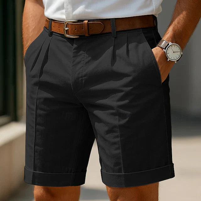 Milan | Elegante Heren Short met Plissé 1+1 Gratis