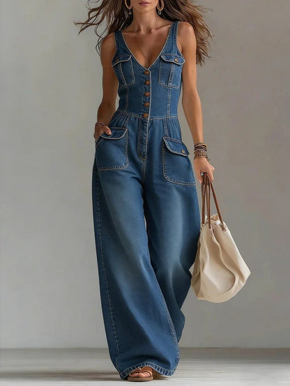 Chiara | Dames jumpsuit met V-hals
