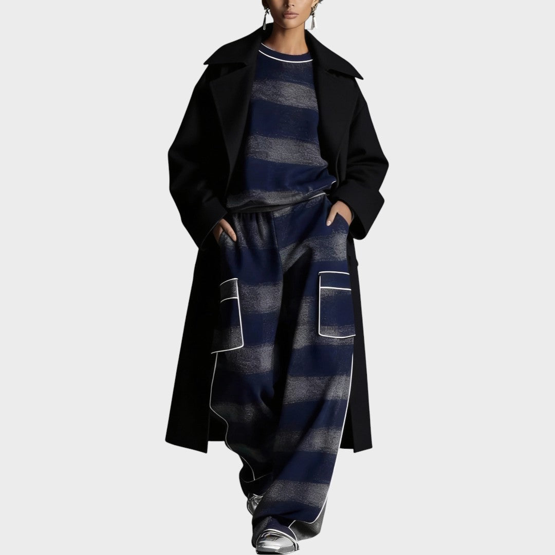 HALINA | Jersey- en Broekset met ultiem comfort en flatterende look voor dagelijks en reizen