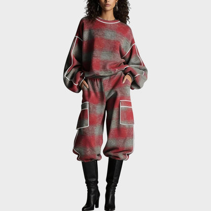 HALINA | Jersey- en Broekset met ultiem comfort en flatterende look voor dagelijks en reizen