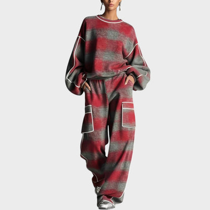 HALINA | Jersey- en Broekset met ultiem comfort en flatterende look voor dagelijks en reizen