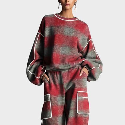 HALINA | Jersey- en Broekset met ultiem comfort en flatterende look voor dagelijks en reizen