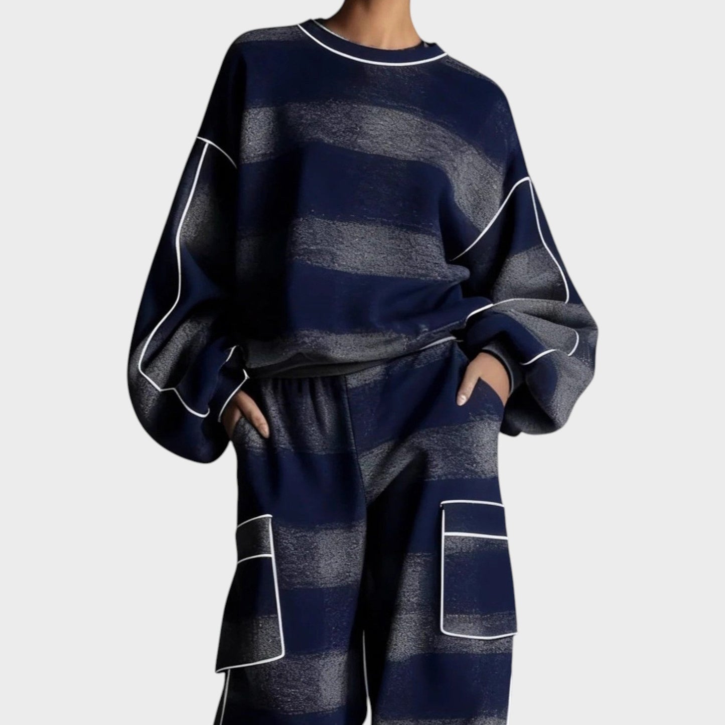 HALINA | Jersey- en Broekset met ultiem comfort en flatterende look voor dagelijks en reizen