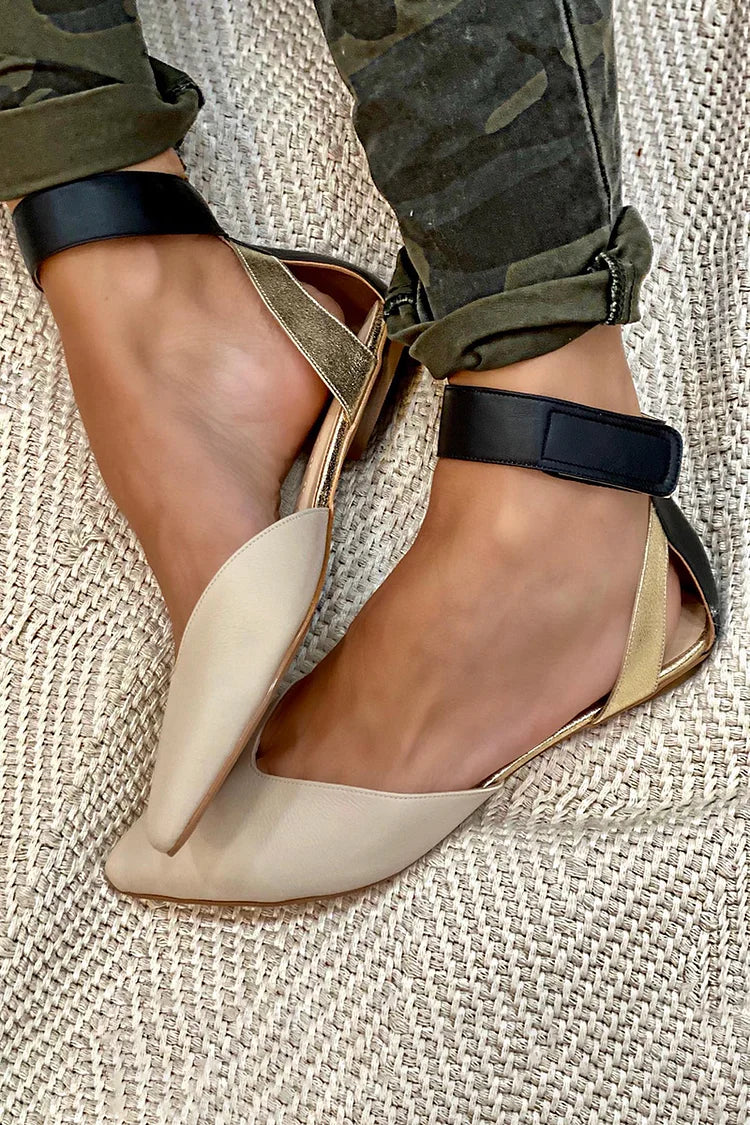 WYLLA | Elegante puntige ballerina's met enkelbandje voor een verfijnde stijl