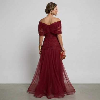 MIRABELLE | Elegante Maxi-jurk met Flatterende Taille en Tijdloze Klasse
