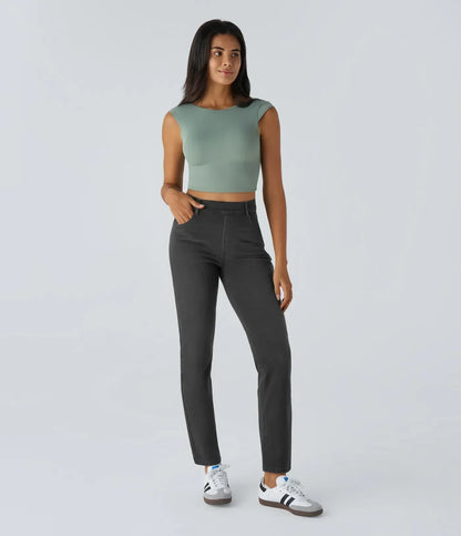 ELVIRA | Hoge Taille Ultra Comfortabele Broek met Casual Chic Stijl