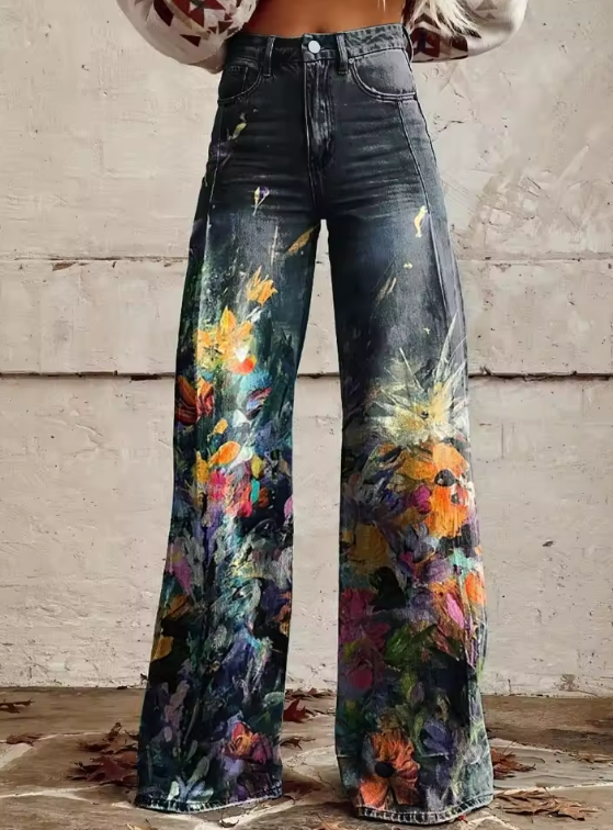 DELPHINA | Boho Chic Vloeiende en Comfortabele Broek