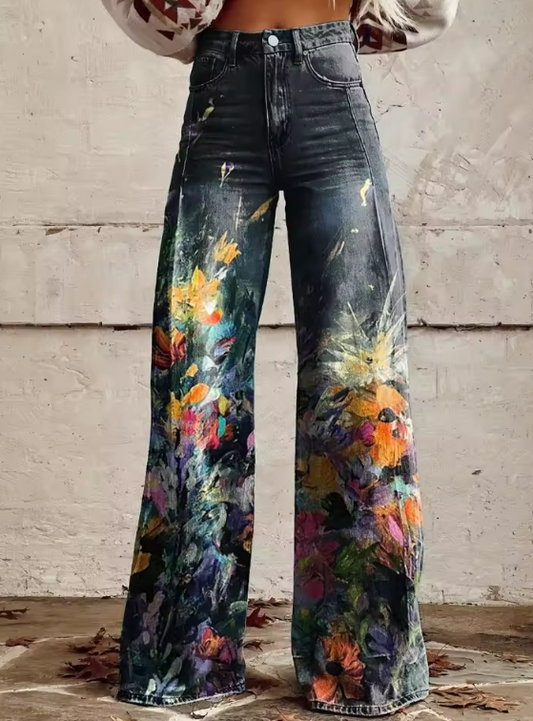 DELPHINA | Boho Chic Vloeiende en Comfortabele Broek