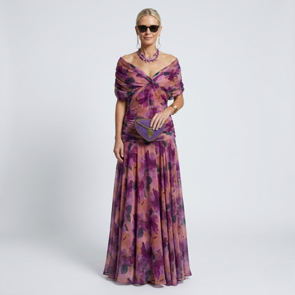 MIRABELLE | Elegante Maxi-jurk met Flatterende Taille en Tijdloze Klasse