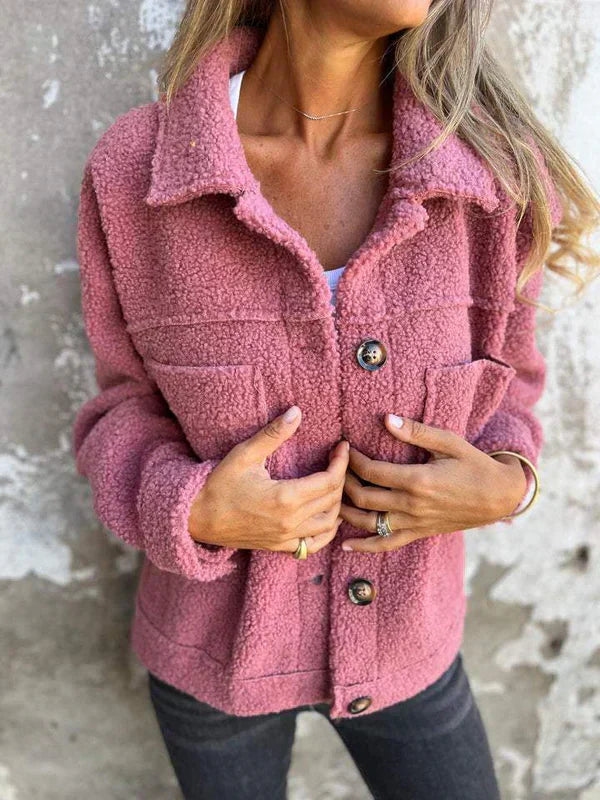 GAËLLE | Elegante Korte Jas met Revers en Chic