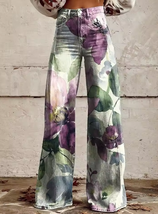 VALENCIA | Boho Vintage Broek met Unieke en Verfijnde Stijl