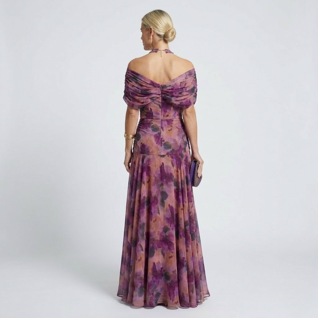 MIRABELLE | Elegante Maxi-jurk met Flatterende Taille en Tijdloze Klasse