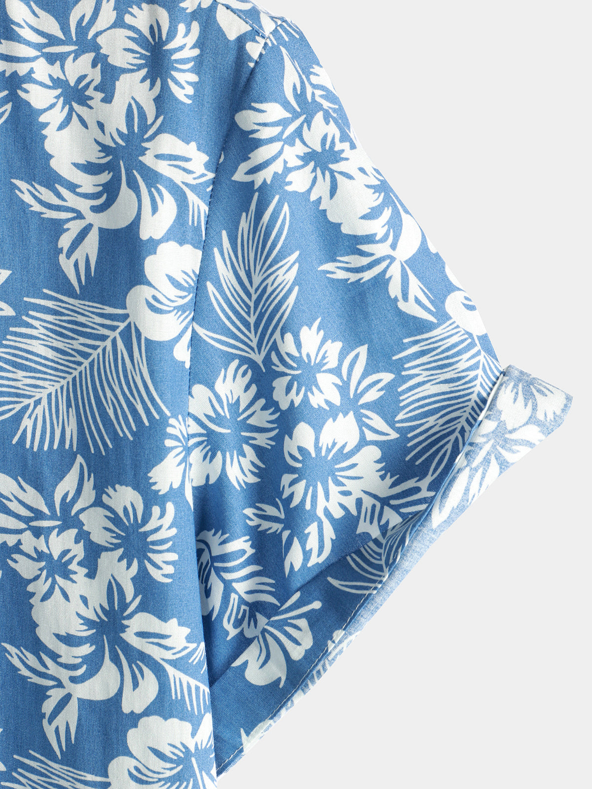 Aurelio | Hawaïblouse met korte mouwen en bloemenpatroon