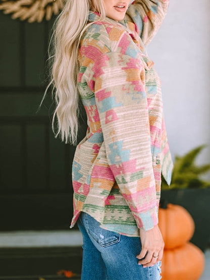 XAVIENNE | Oversized geruite multicolor jas