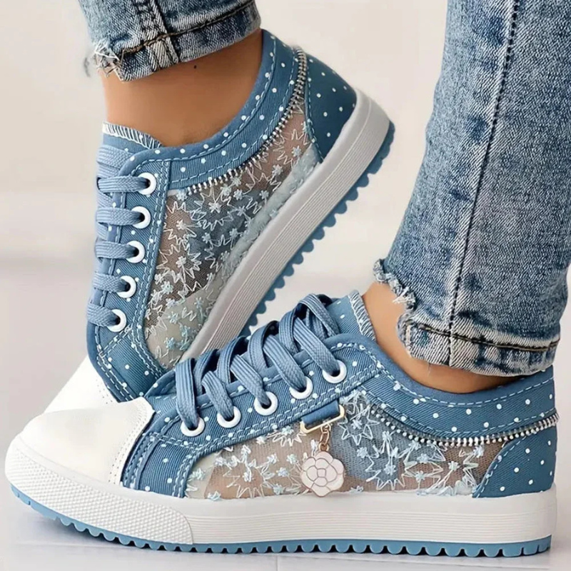 Rosalie | Elegante sneakers met bloemenaccenten