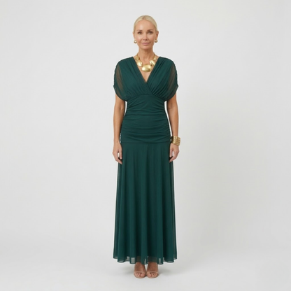 MIRABELLE | Elegante Maxi-jurk met Flatterende Taille en Tijdloze Klasse