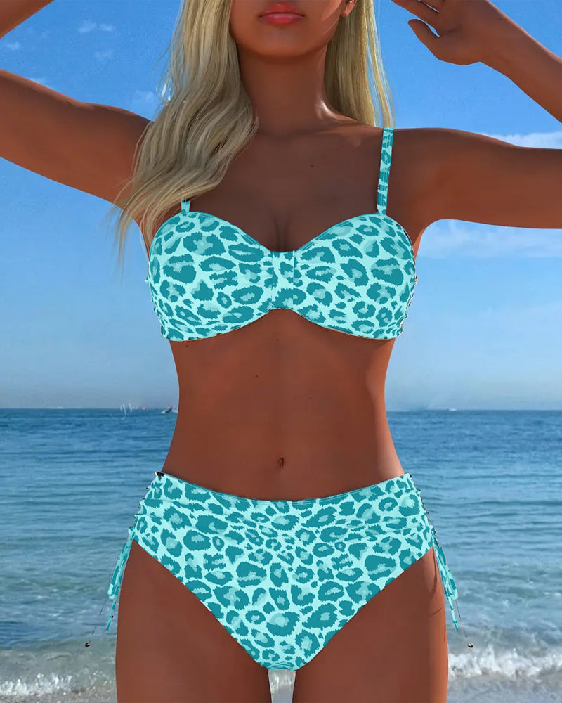 Zara | Tweedelige bikini met luipaardprint