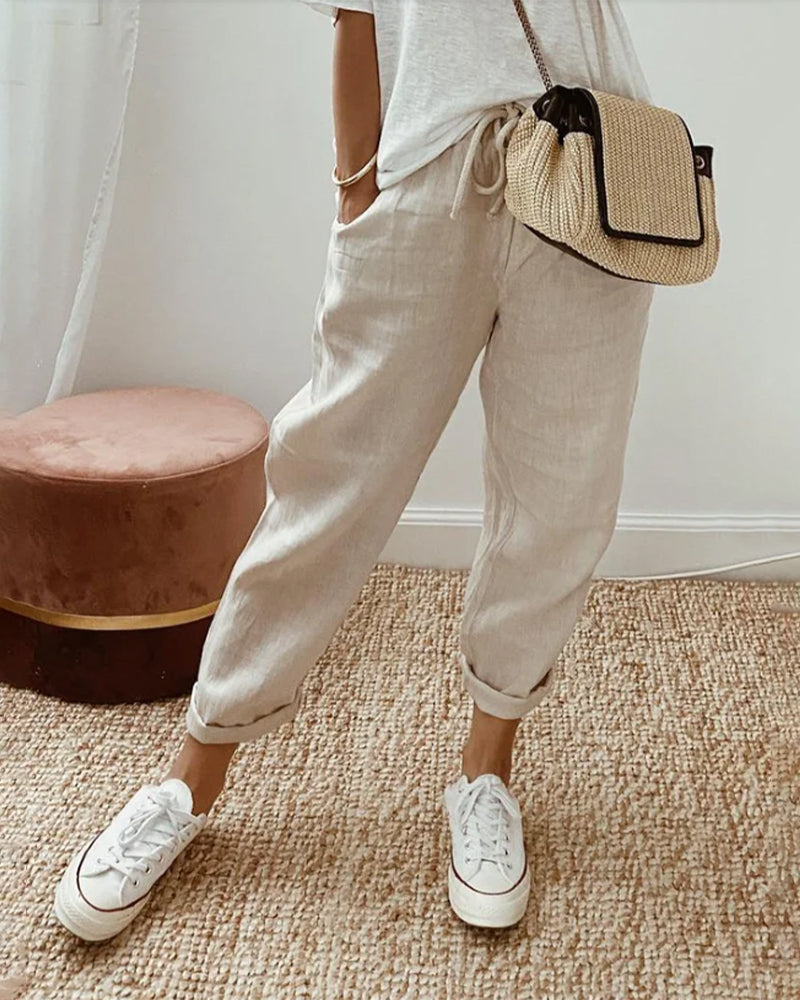 XANTHE  | Casual Damesbroek met Ademend Comfort en Tijdloze Elegantie voor Elke Dag