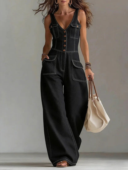 Chiara | Dames jumpsuit met V-hals