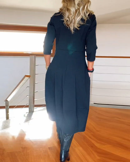 ROSALIE | Elegante Maxi Jurk die het Silhouet Verfijnt en Dagelijks Comfort Biedt