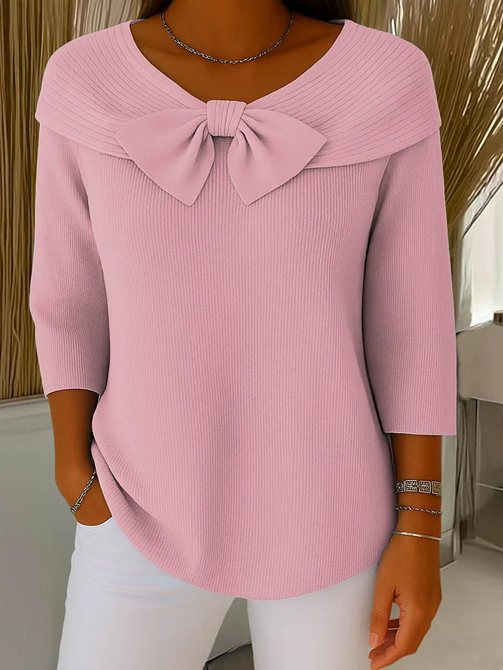 YALISSA | Elegante Top met Strik en Perfecte Pasvorm