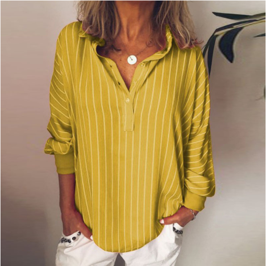 Feline | Oversized Gestreepte Blouse