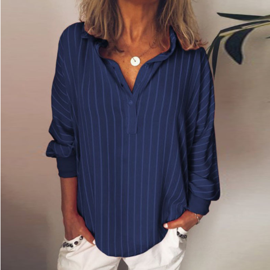 Feline | Oversized Gestreepte Blouse