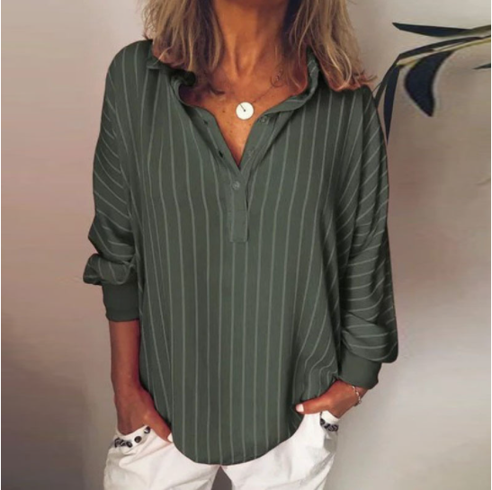 Feline | Oversized Gestreepte Blouse