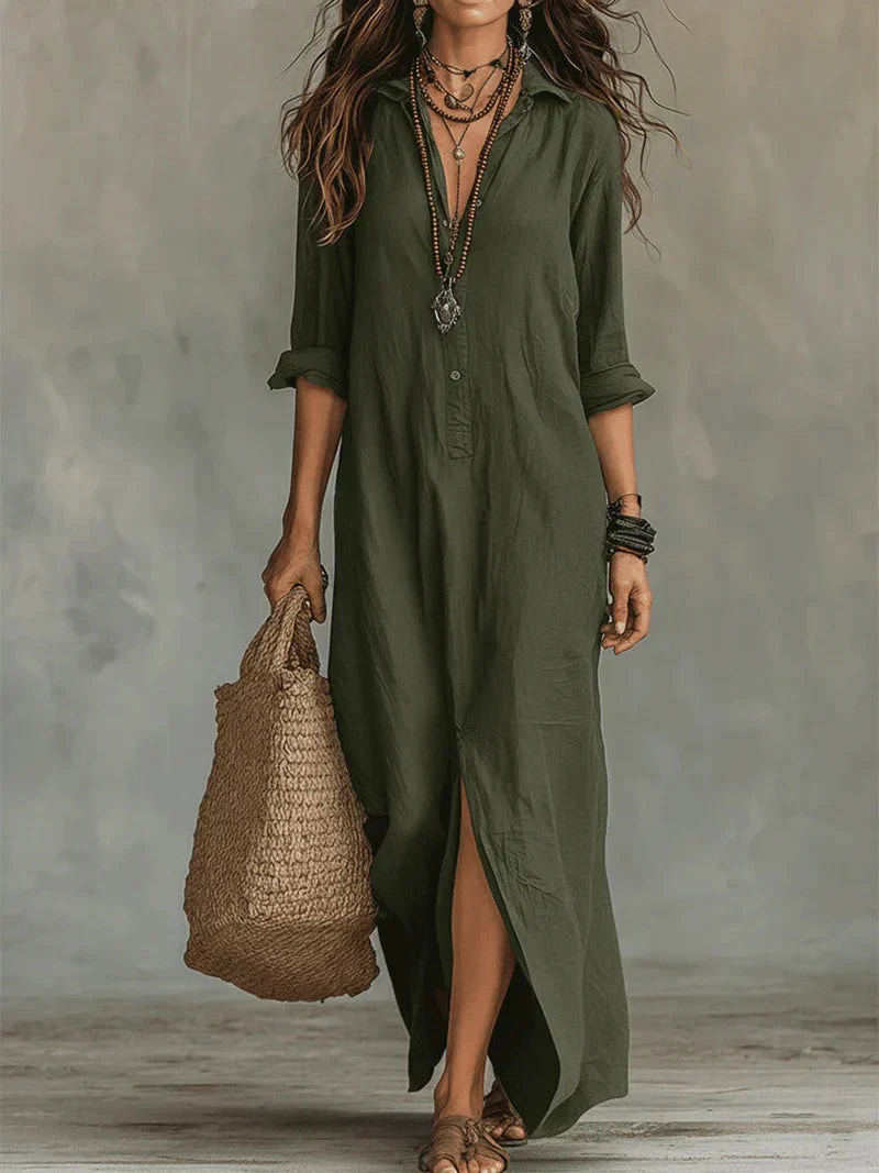 Isolde | Luxe maxi-jurk met flatterende silhouet