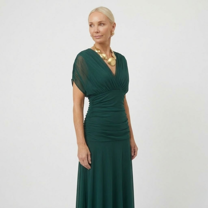 MIRABELLE | Elegante Maxi-jurk met Flatterende Taille en Tijdloze Klasse