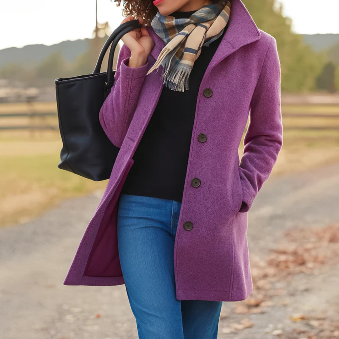 ILYANA | Elegante Jas met Omarmende Warmte en Tijdloze Stijl