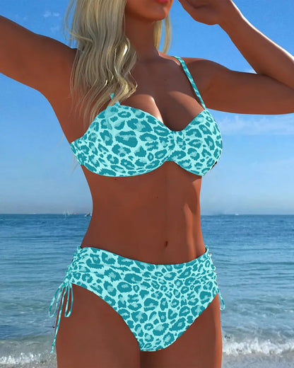Zara | Tweedelige bikini met luipaardprint