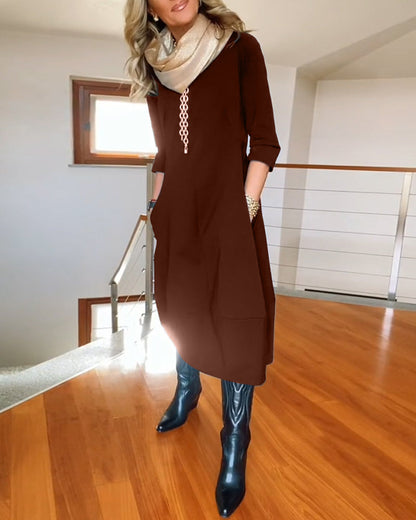 ROSALIE | Elegante Maxi Jurk die het Silhouet Verfijnt en Dagelijks Comfort Biedt