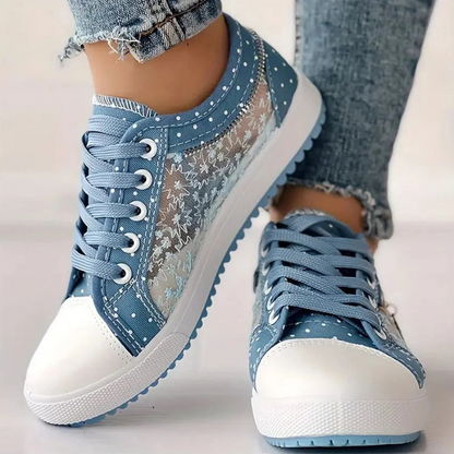 Rosalie | Elegante sneakers met bloemenaccenten