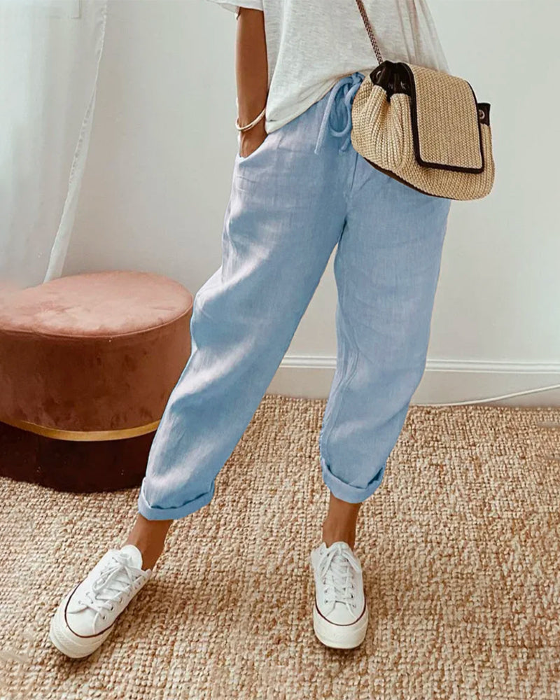 XANTHE  | Casual Damesbroek met Ademend Comfort en Tijdloze Elegantie voor Elke Dag