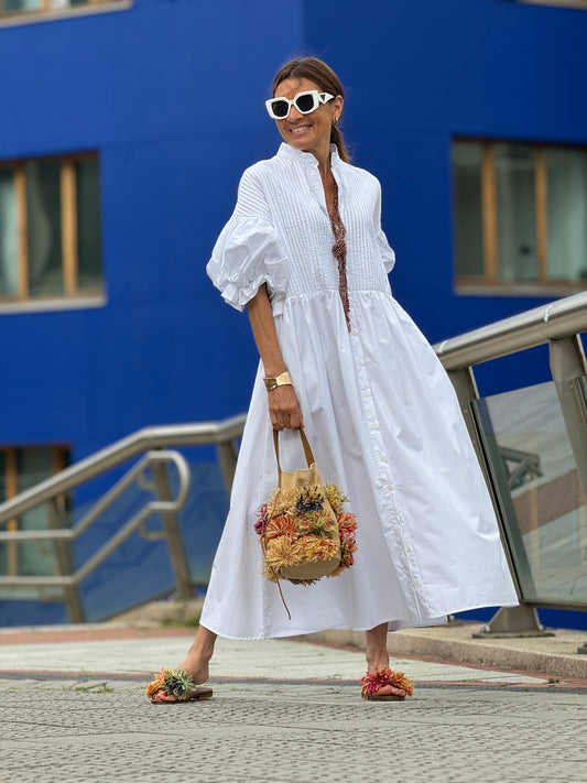 Vivienne | Luxe Witte Zomerjurk