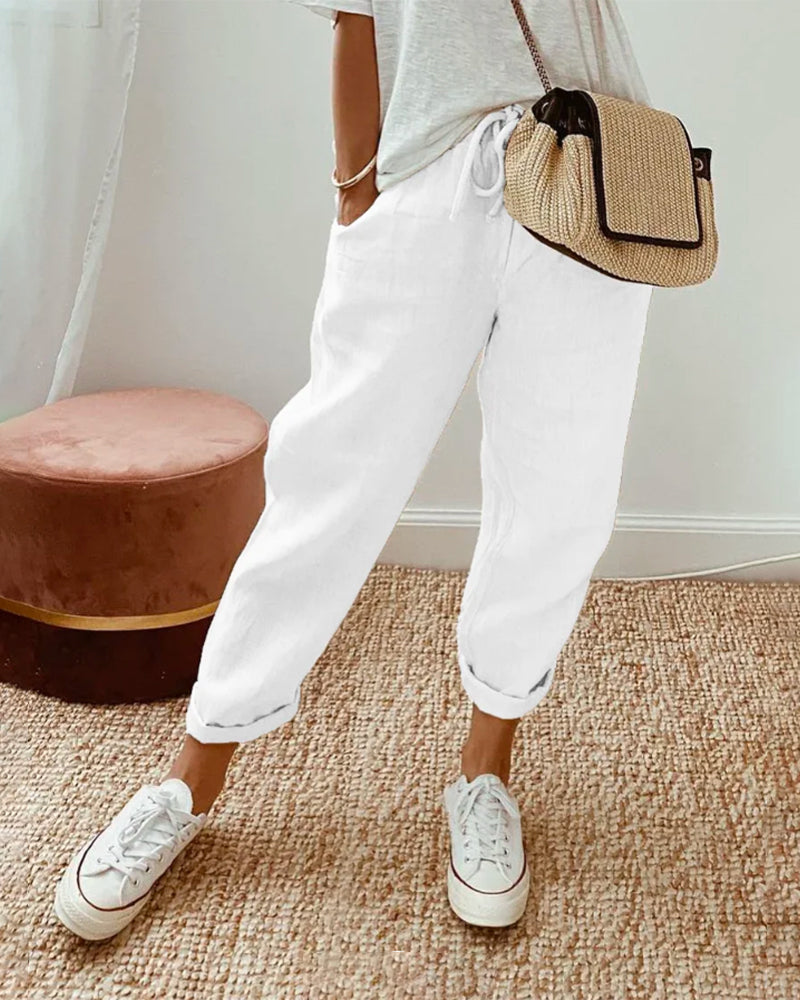 XANTHE  | Casual Damesbroek met Ademend Comfort en Tijdloze Elegantie voor Elke Dag