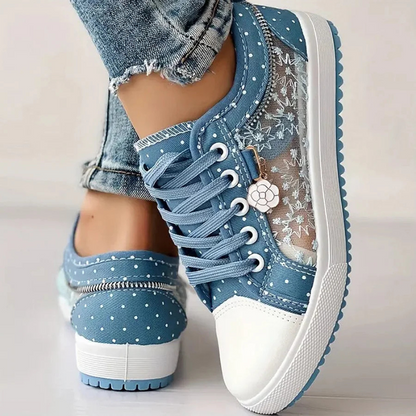 Rosalie | Elegante sneakers met bloemenaccenten
